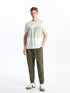 LC Waikiki Crew Neck Short Sleeve Striped Combed Cotton Men's T-shirt